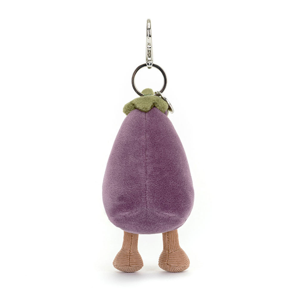 Vivacious Vegetable Eggplant Bag Charm