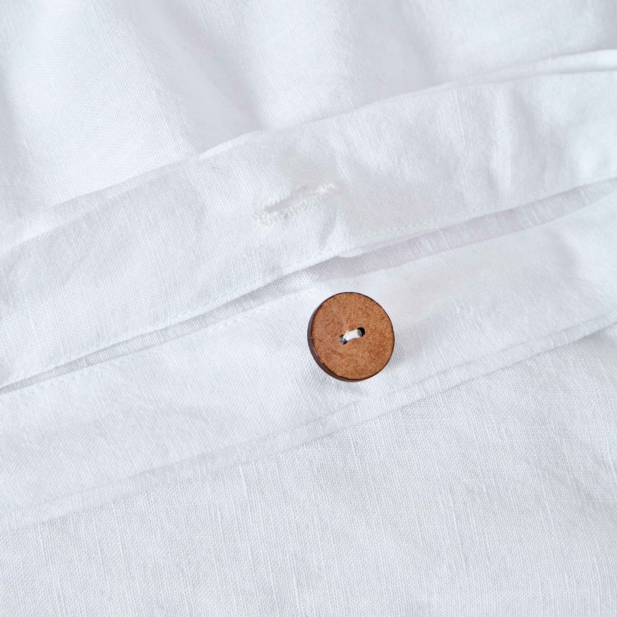White Vintage Touch Duvet Cover Set