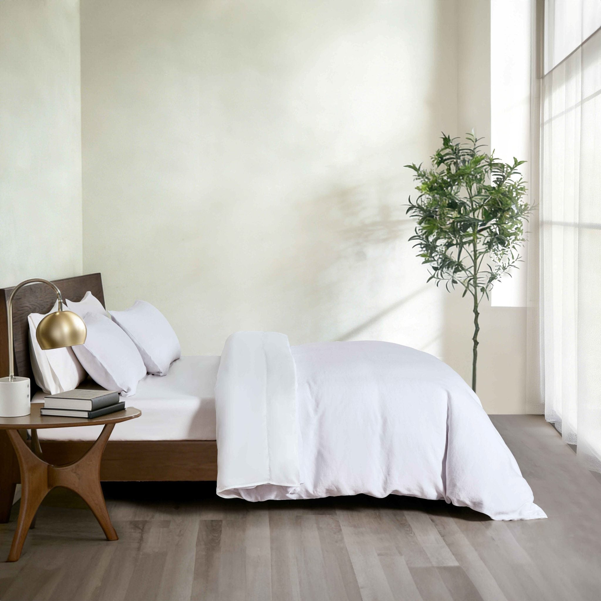 White Vintage Touch Duvet Cover Set